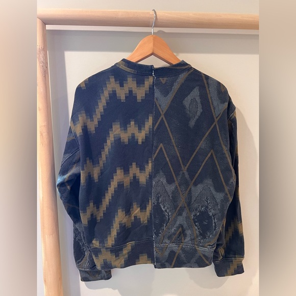 JNBY cotton cardigan abstract aztec boho cotton size small - Picture 3 of 5